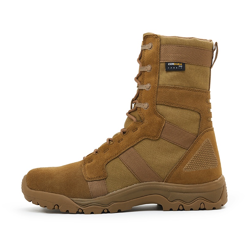 Botas tácticas desierto Cordura de cuero de gamuza